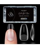 Modelones nail tips 500 pieces for nails full cover nail tips set nail tip kit for gluing nail art for nail studios starter DIY 10 sizes medium coffee medium medium coffee - Buy Online on SooperMarket.com