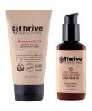 Thrive Natural Care SPF 30 & SPF 50 Sunscreen Bundle - Mineral Vegan Water-Resistant Reef Safe | Broad Spectrum Zinc Oxide Face & Body Sunblock (Pack of 2 - Buy Online on SooperMarket.com