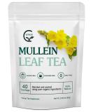 Mullein Leaf Tea Bags - Lungs Cleanse and Respiratory Support  Mullein Herbal Teas  Caffeine Free  40 Tea Bags - Buy Online on SooperMarket.com