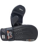 RIVAL Boxing RB5 Hook and Loop Leather Training Bag Mitts - Black | Premium Quality MMA Gloves - Buy Online on SooperMarket.com