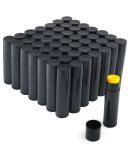50 Pcs 5.5g Empty Twist-up Lip Balm Tubes for DIY Homemade Lipsticks and Chapsticks - Black - Buy Online on SooperMarket.com