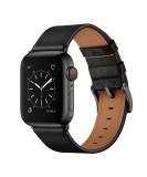 OUHENG Genuine Leather Band Replacement Strap Compatible with Apple Watch Ultra Series - Black | 49mm/45mm/44mm/42mm - Buy Online on SooperMarket.com