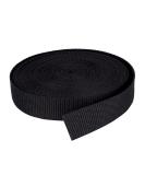 DTXUP Black Polypropylene 1 Inch Webbing Strap - Lawn Chair Replacement, Climbing Straps, DIY Crafting - 10 Yards - Buy Online on SooperMarket.com