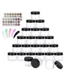 Belicoo 24 Pack 20ml Empty Black Cream Cans - Perfect for Lotion Cosmetics & Shampoo - Buy Online on SooperMarket.com