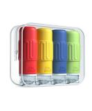Travel Bottles for Toiletries - BPA Free Leak Proof Silicone TSA Approved 3oz - 4 Pack Travel Accessories for Shampoo & Soap - Buy Online on SooperMarket.com