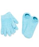 NatraCure Moisturizing Gel Booties & Gloves Set for Dry Hands, Feet, and Skin - Aqua Color - Buy Online on SooperMarket.com