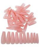 500pc Nude Pink Press on Coffin Nails Painted Acrylic Nail Art Tips Artificial Fingernails False Nails Full Cover Party Manicure Design Decor for Women Girls - Buy Online on SooperMarket.com