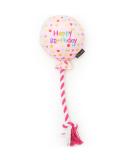 Pet London Birthday Pink Balloon Dog Toy - Celebrate Dog's Happy Birthday - Plush colourful Rainbow Confetti Pattern Dog Party Gift-Perfect Pup Special Day Present-UK Designer Brand-BDAY or Adoption - Buy Online on SooperMarket.com