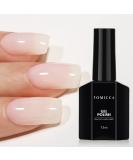 TOMICCA Milky White Gel Nail Polish- 15ml Natural Gel Polish French Nail Design UV LED Gel Milky Jelly Gel Nail Polish Transparent White Soak Off Gel Polish Nail Art Gel-ZB07 B-Milky White - Buy Online on SooperMarket.com