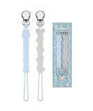 Kowlone Koala Bear Silicone Dummy Clip - Soother Pacifier Chain for Teething Baby - Grey Blue Design - Buy Online on SooperMarket.com