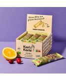 Buy Karl Karlo Fruchttriegel Lemon - Vegan Snack 12x35g | Gluten-Free No Additives Nutri Score A | Dried Cranberries & Acerola - Buy Online on SooperMarket.com