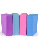 Yoga Blocks 9''x6''x3'' , 4 Pack High Density Yoga Brick Foam Blocks to Improve Strength, Flexibility and Balance, Light Weight and Non-Slip Surface for Yoga, Pilates and Meditation - Buy Online on SooperMarket.com