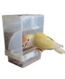 Hypeety Automatic Bird Feeder: No Mess Seed Food Container for Budgerigar, Canary, Cockatiel, Finch, Parakeet - Cage Accessories - Buy Online on SooperMarket.com