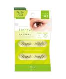 False Eyelashes - Lashever Natural Series | Japanese Fake Eyelashes Long-Lasting Reusable Comfortable & Lightweight - 2 Pairs Natural 105 Black - Buy Online on SooperMarket.com