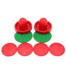 GIYOMI Air Hockey Replacement Pucks & Pusher Set - Red (2 Strikers + 4 Pucks) | Medium Size Game Table Accessories - Buy Online on SooperMarket.com