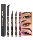 3Pcs Waterproof Wing Eyeliner Stamp Set - Black, Brown, Red Brown Liquid Eye Pencil Makeup Sets | Colored Eye Liners Stamps Shapes | Long-Lasting Delineador de Ojos contra el Agua - Buy Online on SooperMarket.com