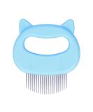 Cat Grooming Comb Moderately Bent Comfortable Grip Durable Cat Shell Comb Environmentally Friendly for Dog for Cat(blue) - Buy Online on SooperMarket.com