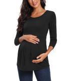 Love2Mi Maternity Nursing Shirt - Layered Wrap Design, Black - Size M - Buy Online on SooperMarket.com