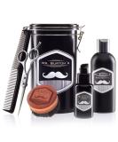 Mr. Burtons Classic Beard Care Set for Men - Premium Beard Oil Shampoo Brush Shears & Comb - Made in Germany - Buy Online on SooperMarket.com