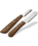 Premium Trimmeters Set for Dogs & Cats | 2-Part Fur Care Comb & Stainless Steel Undercoat Knife - Buy Online on SooperMarket.com