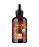 Certified Organic Argan Oil of Morocco for Hair, Skin, and Nails - Cold Pressed, Unrefined - Face, Body, and Hair Care - Buy Online on SooperMarket.com