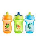 Tommee Tippee Sportee Bottle - Orange, Green and Blue - Pack of 3 - Sporty (12m+) - Buy Online on SooperMarket.com