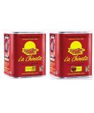 La Chinata Pimenton D.O.P. Smoked Paprika Sweet & HOT 2x70g Tins - Premium Quality - Buy Online on SooperMarket.com
