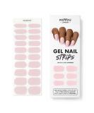 MOYOU LONDON Semi Cured Gel Nail Wraps 20 Pcs Gel Nail Polish Strips for Salon-Quality Manicure Set with Nail File & Wooden Cuticle Stick (UV/LED Lamp Required) - Rose Quarts - Buy Online on SooperMarket.com
