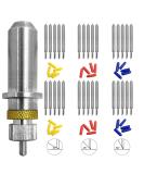 30 pcs (30/45/60 Degree) AFUNTA Blade Vinyl Cutter Plotter Cutting Blades for Roland & Most Domestic and Imported Plotter with Blade Holder Base - Buy Online on SooperMarket.com