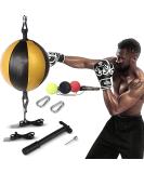 HUICHAI Kvittra Double End Punching Bag Boxing Striking for Training - Speed Ended Set Includes Reflex Ball Headband and Pump- Portable MMA - Buy Online on SooperMarket.com