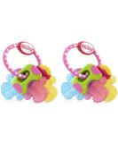 Nuby Ice Gel Teether Keys - 2 Pink Count | Soothing Teething Relief - Buy Online on SooperMarket.com