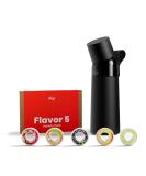 Air Up Steel Pitch Black Bottle (480ml) - 5 Sugar-Free Flavor Pods | Stainless Steel Drinking Bottle with Straw | Ideal for Carbonated Drinks | International Shipping Available - Buy Online on SooperMarket.com