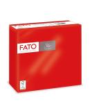 FATO-disposable napkins made of paper soft and fluffy pack with 40 napkins size 38x38 4-folded 2-layer red 100% pure cellulose paper FSC certified - Buy Online on SooperMarket.com