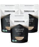 Terrasoul Superfoods Organic Unhulled Sesame Seeds 6 Lbs (3 Pack) - Gluten Free, Raw, Keto Friendly - Buy Online on SooperMarket.com