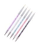 luoshaPUCY 5 Pieces Nail Art Pens Double Head Brushes Nail Art Dotting Manicure Tools DIY Nail Art Designs Nail Art Brush for Nail Design - Buy Online on SooperMarket.com