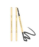 Dual-Sided Rapid Brow Eyebrow Pencil Set - Fine Tip Sweatproof Brow Pen with Combs (Black, 2 Pcs) - Buy Online on SooperMarket.com