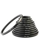 K&F Concept 11 Pieces Step Down Filter Adapter Rings Set, Metal Step Down Filter Adapter Ring Kit 43-37mm 52-43mm 55-52mm 58-55mm 62-58mm 67-62mm 72-67mm 77-72mm 82-77mm for Camera Lens - Buy Online on SooperMarket.com