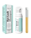 Eyelash Extension Shampoo & Brush - Paraben & Sulfate Free, 2.11 fl oz - Safe for Natural Lashes, Non-Irritating - Ideal for Salon and Home Use - Buy Online on SooperMarket.com