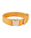 YUDOTE Ultra-Soft Natural Cotton Dog Collar for Large Dogs with Sensitive Skin - Orange L (1 Pack) - Buy Online on SooperMarket.com