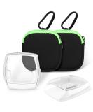 Clopae 2-Pack E-Bike Display Protection Cover for Bosch Intuvia | Transparent Protective Shell Against Stones & Water | Essential E-Bike Accessories - Green - Buy Online on SooperMarket.com
