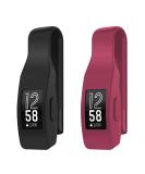 EEweca 2-Pack Clip for Fitbit Inspire/Inspire HR - Black+Sangria | Holder Accessory - Buy Online on SooperMarket.com