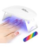 URAQT Mini Gel Nail Lamp, Portable Professional 6W UV LED Gel Nail Dryer with USB, Curing Lamp Professional Nail Art Tool Accessory for All Gel Nail Polish, Gift for Thanksgiving Day Christmas Gift White - Buy Online on SooperMarket.com