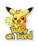 Baby On Board Sticker - Pika 13x18cm Easy Stick Vinyl Car Decal | Colorful Baby Safety Sign for Cars - Buy Online on SooperMarket.com