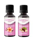 Buy Sugar-Free Flavor Drops Set - Vanilla & Hazelnut 30ml | Vegan & Calorie-Free Sweetener for Yogurt Porridge Quark | Hello Shape 2 Pack - Buy Online on SooperMarket.com
