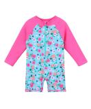 HUAANIUE Baby Girls Zipper Swimsuit | UPF 50+ Sun Protection | 2-3 Years | Littleflower Swimwear - Buy Online on SooperMarket.com