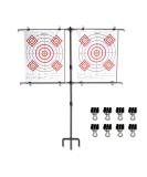 Highwild Adjustable Paper Target Stand with 8 Clips | Shooting Practice Holder for Clear Bullseye Targets - Buy Online on SooperMarket.com