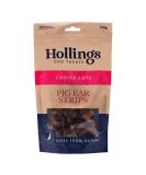 Hollings Pig Ear Strips Dog Treats 100% Natural Air Dried Long Lasting Chews for Adult Dogs Grain Free & High in Protein (150g) 150 g (Pack of 1) - Buy Online on SooperMarket.com