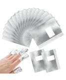 G2PLUS Gel Nail Remover Foils - 100PCS Nail Foil Removal Wraps - Silver - Buy Online on SooperMarket.com