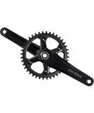 Shimano GRX FC-RX600-1 Crankset - 170mm 11-Speed 40t Black - Hollowtech II Spindle Interface - Buy Online on SooperMarket.com