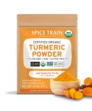 SPICE TRAIN, Organic Turmeric Powder (397g/14oz) Made from Turmeric Root | Lab Tested for Purity, 100% Raw Turmeric Powdered Organic from India | Curcumin, Antioxidant & Anti-inflammatory High Curmumin Turmeric Powder - Buy Online on SooperMarket.com
